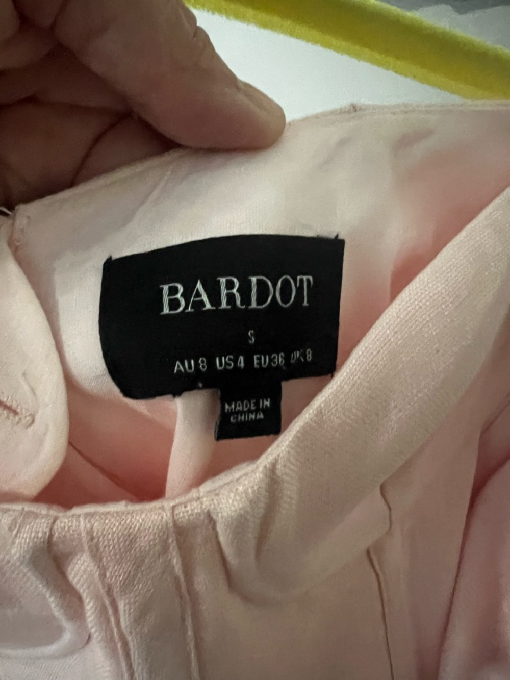 Bardot Pink Off-Shoulder Ruffle Sleeve Dress - Picture 3 of 3